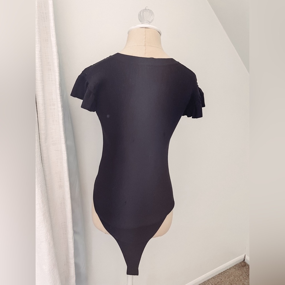 NWT Wishlist Ruffled Rib Bodysuit - Picture 2 of 5